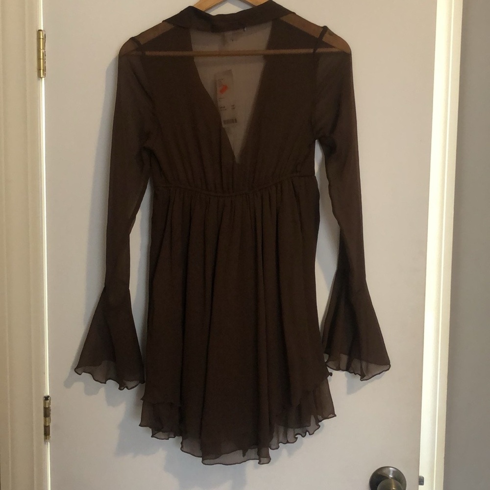 Urban Outfitters Brown Longsleeve Dress